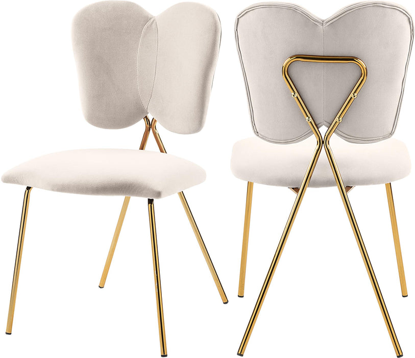 Angel Cream Velvet Dining Chair - Furniture Stars (Chicago, IL)
