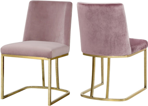 Heidi Pink Velvet Dining Chair - Furniture Stars (Chicago, IL)