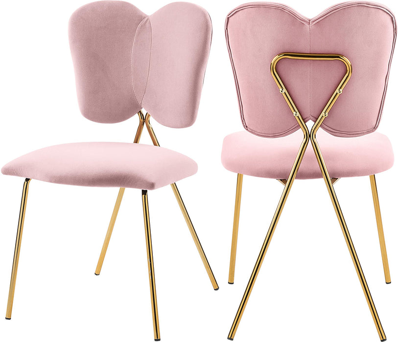 Angel Pink Velvet Dining Chair - Furniture Stars (Chicago, IL)