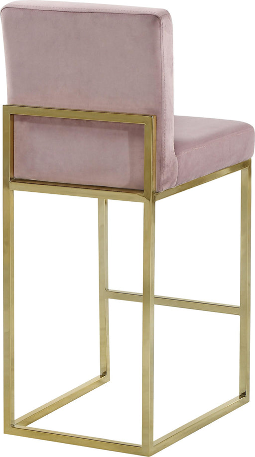 Giselle Pink Velvet Stool - Furniture Stars (Chicago, IL)