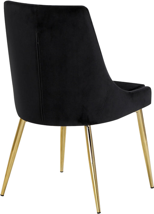 Karina Black Velvet Dining Chair - Furniture Stars (Chicago, IL)