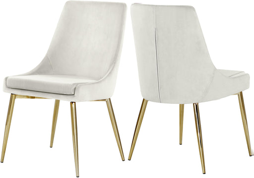 Karina Cream Velvet Dining Chair - Furniture Stars (Chicago, IL)