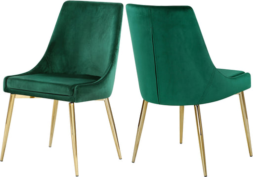 Karina Green Velvet Dining Chair - Furniture Stars (Chicago, IL)