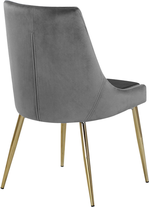 Karina Grey Velvet Dining Chair - Furniture Stars (Chicago, IL)