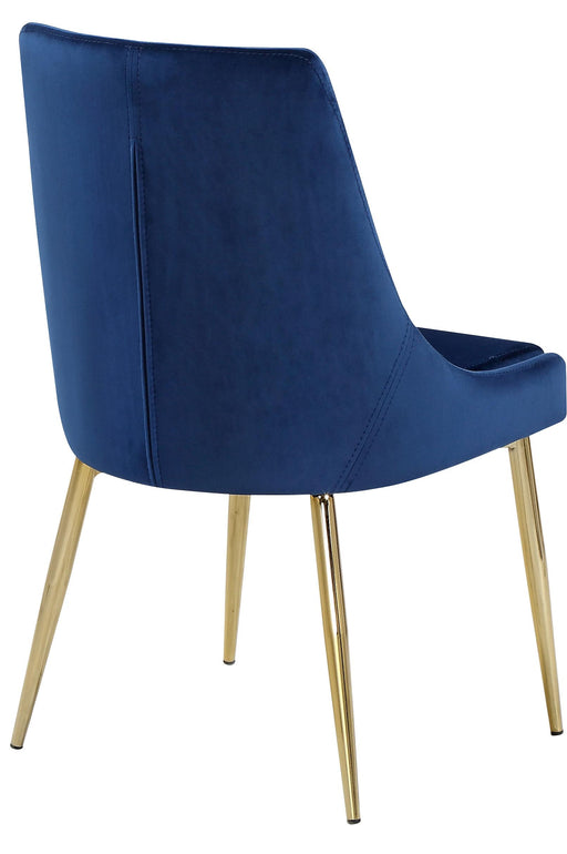 Karina Navy Velvet Dining Chair - Furniture Stars (Chicago, IL)