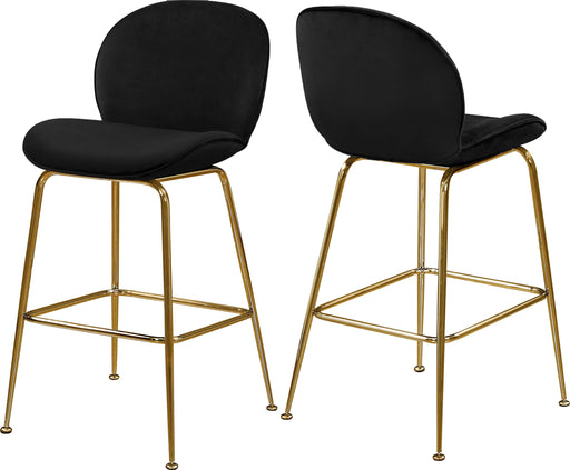 Paris Black Velvet Stool - Furniture Stars (Chicago, IL)
