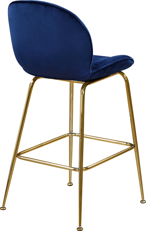 Paris Navy Velvet Stool - Furniture Stars (Chicago, IL)
