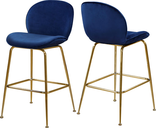 Paris Navy Velvet Stool - Furniture Stars (Chicago, IL)