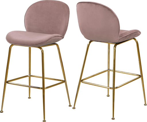 Paris Pink Velvet Stool - Furniture Stars (Chicago, IL)
