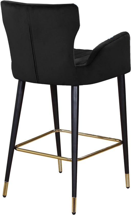 Luxe Black Velvet Stool - Furniture Stars (Chicago, IL)