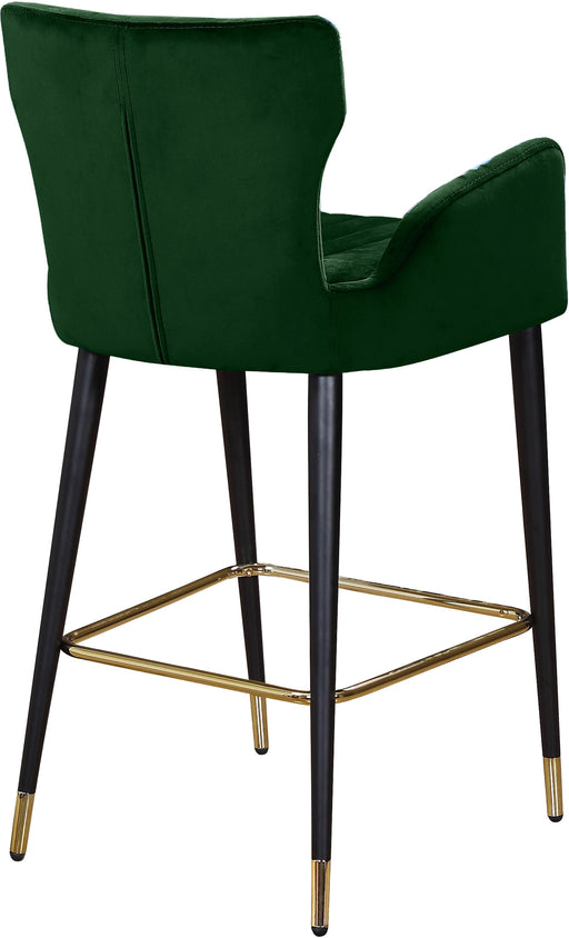 Luxe Green Velvet Stool - Furniture Stars (Chicago, IL)