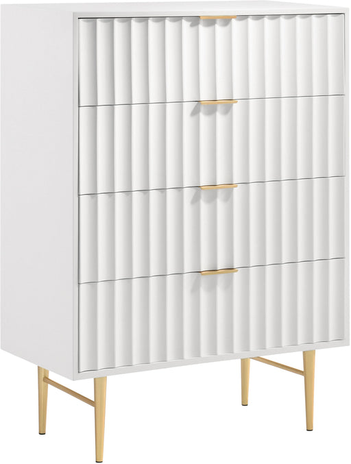 Modernist White Gloss Chest - Furniture Stars (Chicago, IL)