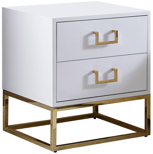 Nova White Side Table - Furniture Stars (Chicago, IL)