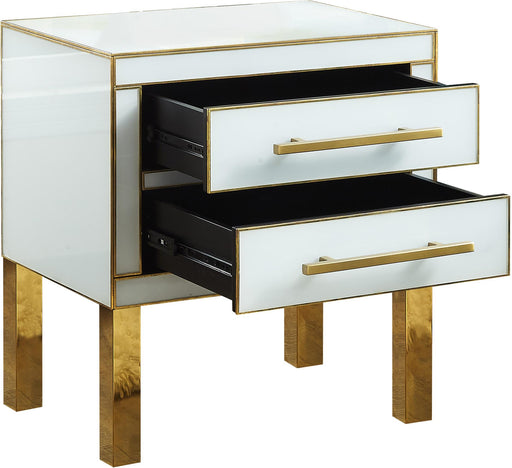 Gigi White Side Table - Furniture Stars (Chicago, IL)