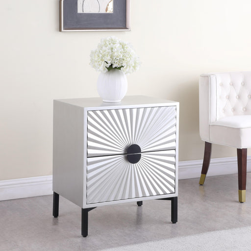 Glitz Antique Silver Side Table - Furniture Stars (Chicago, IL)
