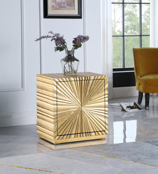 Golda Gold Side Table - Furniture Stars (Chicago, IL)