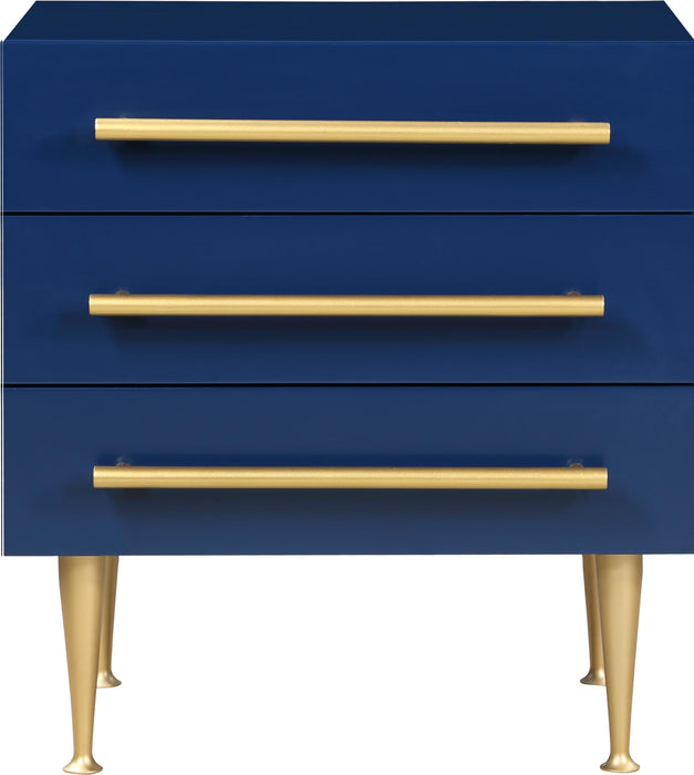 Marisol Navy Night Stand - Furniture Stars (Chicago, IL)