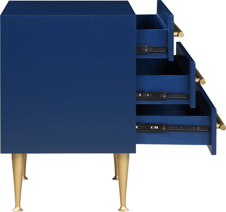Marisol Navy Night Stand - Furniture Stars (Chicago, IL)