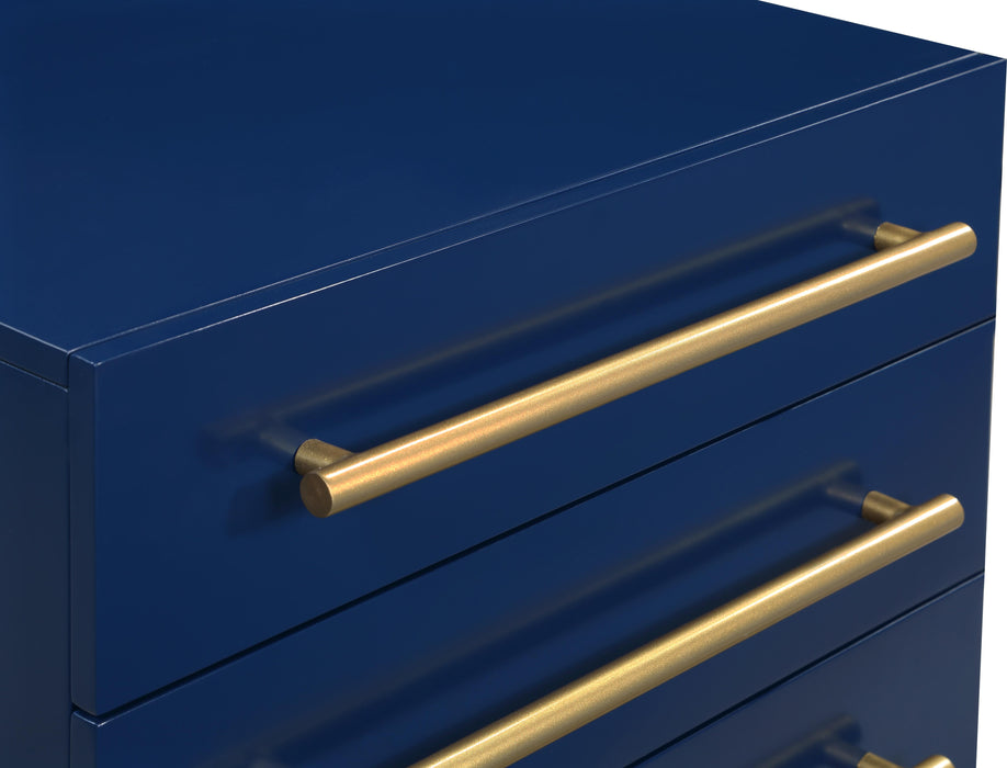 Marisol Navy Night Stand - Furniture Stars (Chicago, IL)