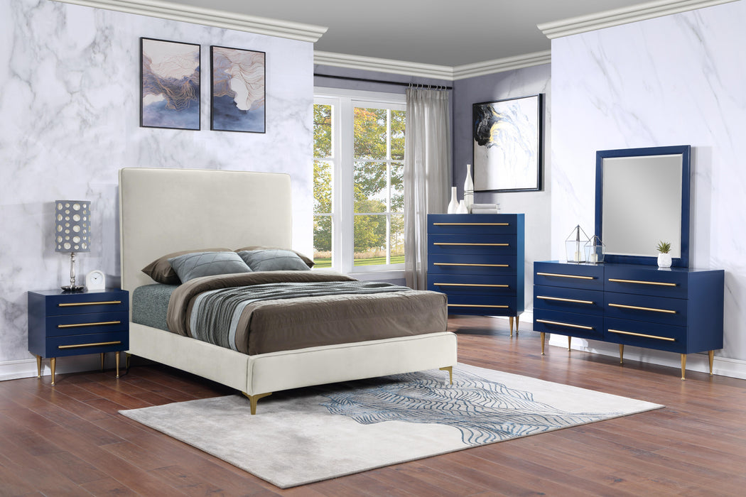 Marisol Navy Mirror - Furniture Stars (Chicago, IL)