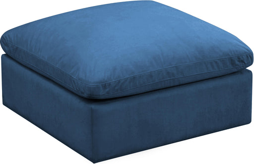 Plush Navy Velvet Standard Cloud Modular Ottoman - Furniture Stars (Chicago, IL)