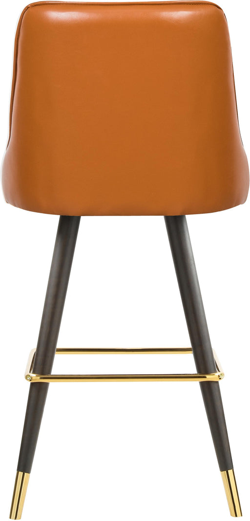 Portnoy Cognac Faux Leather Counter/Bar Stool - Furniture Stars (Chicago, IL)