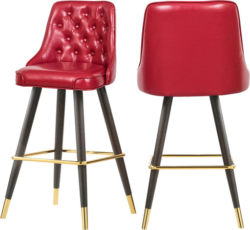 Portnoy Red Faux Leather Counter/Bar Stool - Furniture Stars (Chicago, IL)