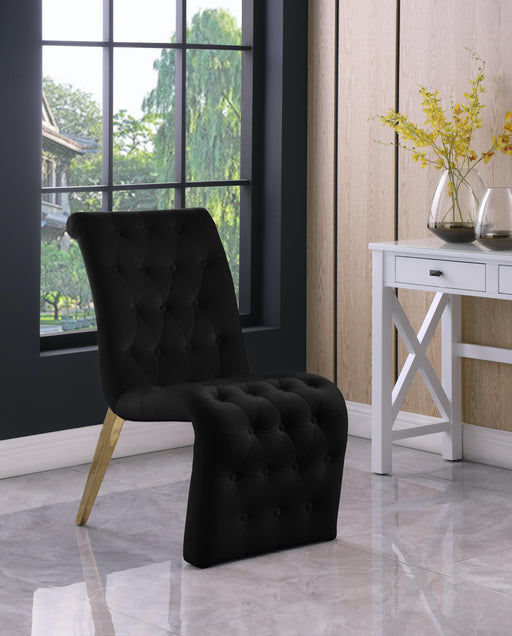 Curve Black Velvet Dining Chair - Furniture Stars (Chicago, IL)