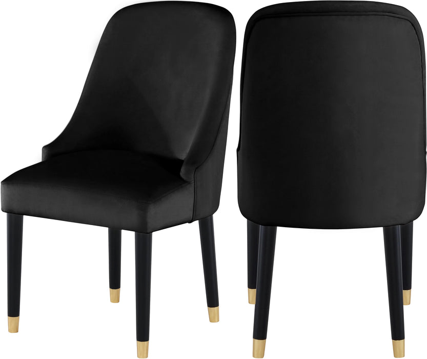 Omni Black Velvet Dining Chair - Furniture Stars (Chicago, IL)