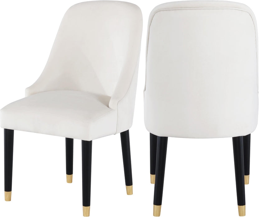 Omni Cream Velvet Dining Chair - Furniture Stars (Chicago, IL)
