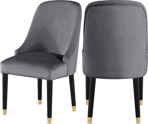 Omni Grey Velvet Dining Chair - Furniture Stars (Chicago, IL)