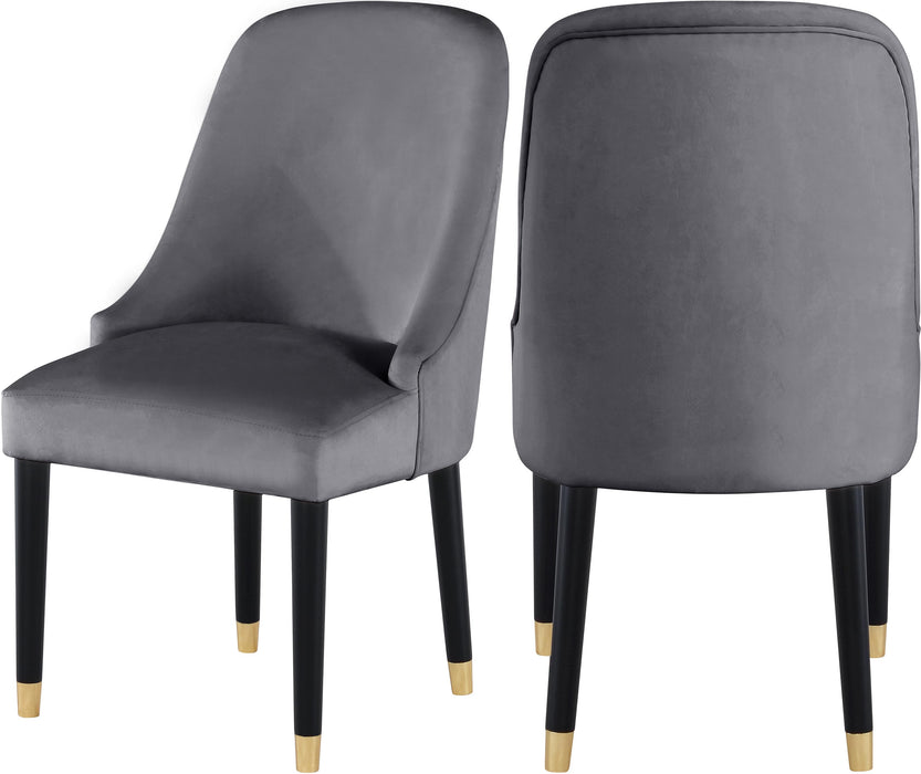 Omni Grey Velvet Dining Chair - Furniture Stars (Chicago, IL)