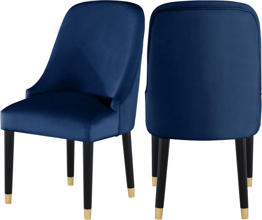 Omni Navy Velvet Dining Chair - Furniture Stars (Chicago, IL)
