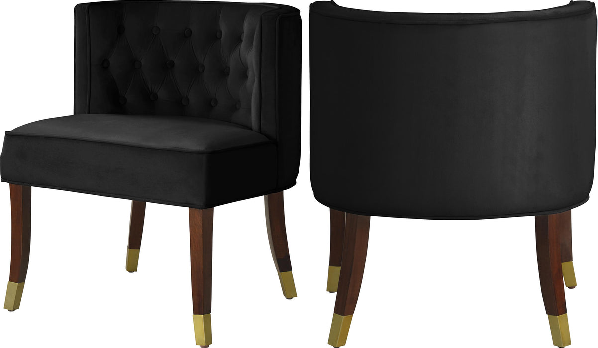 Perry Black Velvet Dining Chair - Furniture Stars (Chicago, IL)