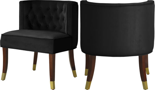 Perry Black Velvet Dining Chair - Furniture Stars (Chicago, IL)