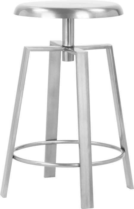 Lang Silver Counter/Bar Stool - Furniture Stars (Chicago, IL)