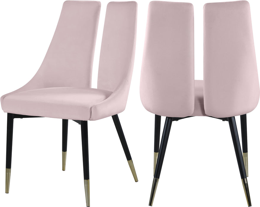 Sleek Pink Velvet Dining Chair - Furniture Stars (Chicago, IL)