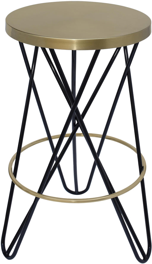 Mercury Black / Gold Counter Stool - Furniture Stars (Chicago, IL)