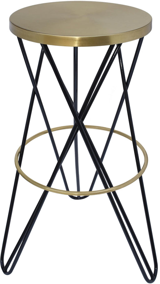 Mercury Black / Gold Bar Stool - Furniture Stars (Chicago, IL)