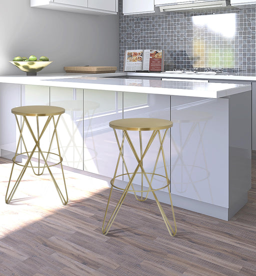 Mercury Gold Counter Stool - Furniture Stars (Chicago, IL)
