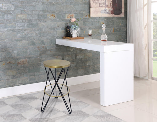 Mercury Black / Gold Bar Stool - Furniture Stars (Chicago, IL)