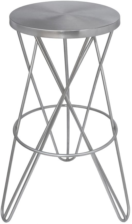 Mercury Silver Bar Stool - Furniture Stars (Chicago, IL)