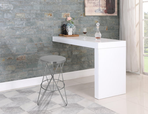 Mercury Silver Bar Stool - Furniture Stars (Chicago, IL)