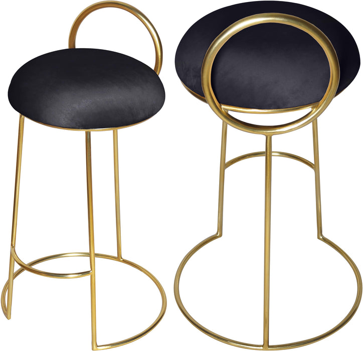 Ring Black Velvet Counter Stool - Furniture Stars (Chicago, IL)
