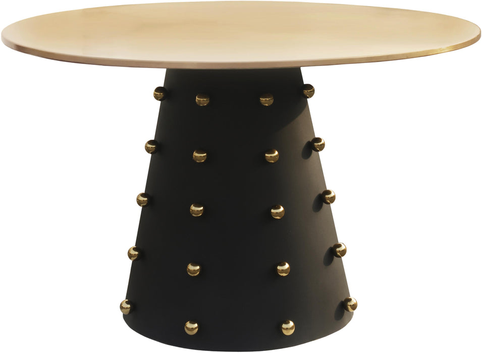 Raven Black / Gold Dining Table - Furniture Stars (Chicago, IL)