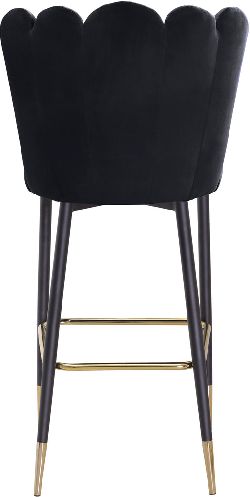 Lily Black Velvet Stool - Furniture Stars (Chicago, IL)