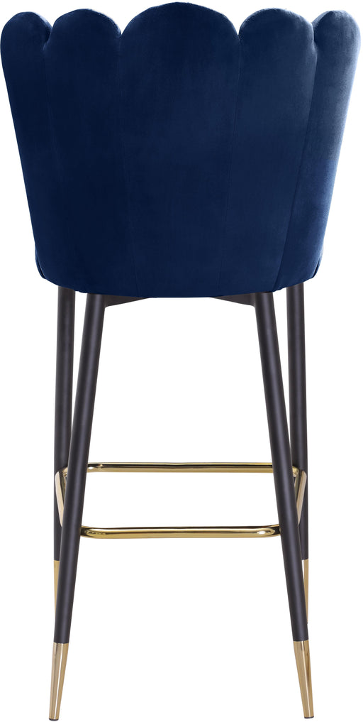 Lily Navy Velvet Stool - Furniture Stars (Chicago, IL)