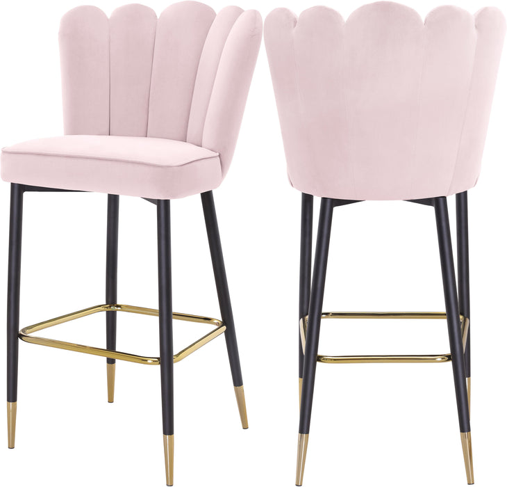 Lily Pink Velvet Stool - Furniture Stars (Chicago, IL)