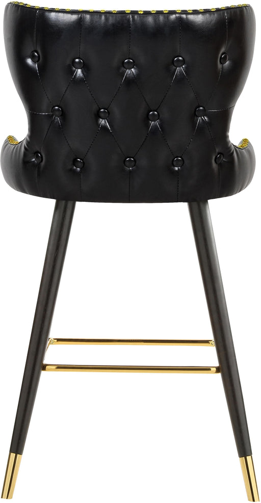 Hendrix Black Faux Leather Counter/Bar Stool - Furniture Stars (Chicago, IL)