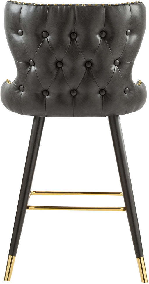 Hendrix Grey Faux Leather Counter/Bar Stool - Furniture Stars (Chicago, IL)